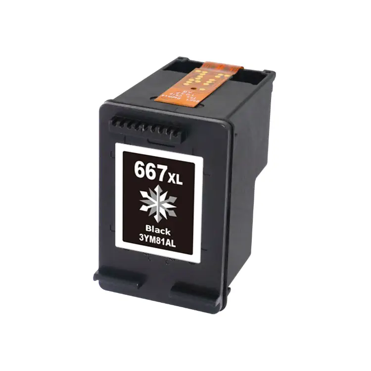 667 hp black compatible ink cartridge