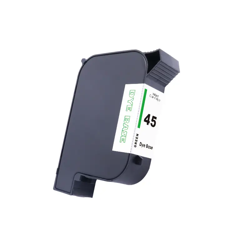 compatible water based dye green inkjet cartridge for carton coding